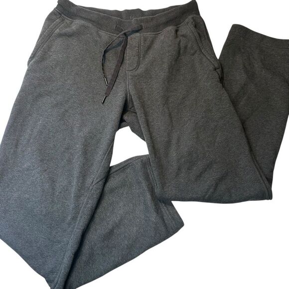 Lululemon Hustle Cotton Fleece Pants Sweatpants Mens Size Large Dark Gray M5487S - Picture 3 of 7